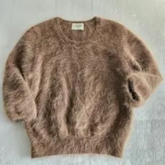 美品 UNITED ARROWS アンゴラ FUR ルーズスリーブニット