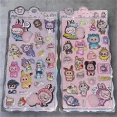 ラブブ　シールセット おしりシール　立体シール　ぷにぷにシール　ボンボンドロップ