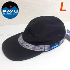 KAVU カブー ストラップキャップ キャンバス ブラック 新品 L