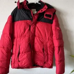 H&M フード付きダウンジャケット メンズM 赤