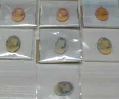 カメオ風パーツ　7個セット　手芸素材