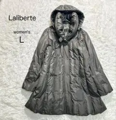 【ラリベルテ】ダウンジャケット アウター【L】フード付き ダウン80% 大きい