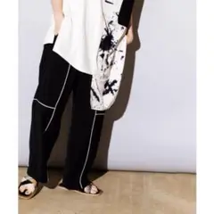!!売り切り限定価格15日まで!!ラインギャザーパンツ オズモーシス