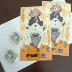 SPY×FAMILY ロイド 消しゴム 2個　アーニャ　ステッカーシール2枚