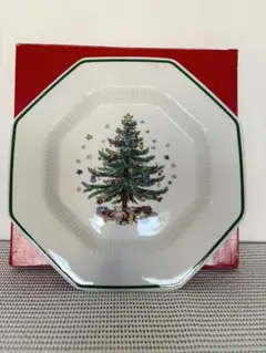 NIKKO コレクターズ食器　クリスマスツリー八角形プレート大皿★キングサイズ nikko Christmastime 皿 5枚セット - メルカリ