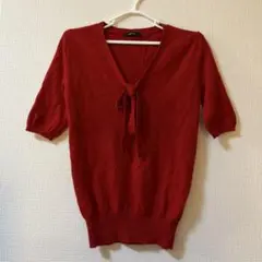 COMME CA ISM 半袖 カシミヤニット L