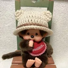 モンチッチＳサイズ用帽子♥くま耳帽子♥ハンドメイドのサムネイル