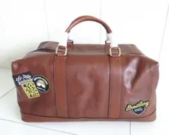 BREITLING ブライトリング 非売品 ブラウンレザーボストンバッグ レザー 時計用ストラップ｜ブライトリング | Breitling