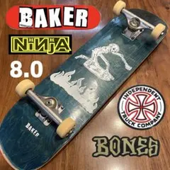ベイカー　BAKER スケボー　インディペンデント　ニンジャ　8インチ ベイカー BAKER スケボー インディペンデント ニンジャ 8インチ - メルカリ