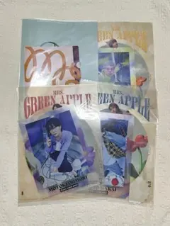 一番くじMrs.GREEN APPLE 　F賞 クリアファイル＆ステッカー　4点