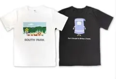 新品⭐️South Park Tシャツ（ホワイト＆ブラック）2枚　半袖