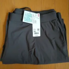 ウルトラストレッチエアリズムストレートワイドパンツ 丈短め