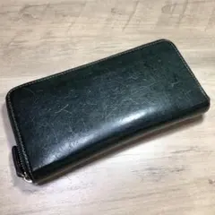 cheir CHEIR 本革　レザー　ダークグリーン　長財布