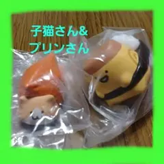 お文具といっしょ　へいらっしゃいなのです　玉子プリンさん　お稲荷子猫さん