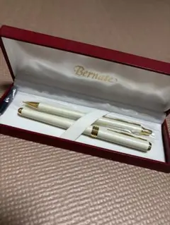 Bernate ボールペン シャープペンシル 2本セット ホワイト
