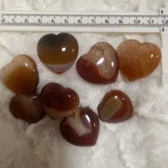 瑪瑙　アゲート　ハート　天然石　置物