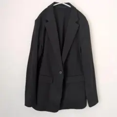 ユニクロ　UVカットジャージージャケット　XL 黒