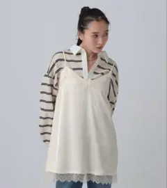 【新品】LEPSIM レプシィム サテンレースキャミチュニック