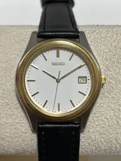稼働 SEIKO セイコー 7N42-8089 QZ ホワイト