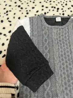 SHEIN ケーブルニット 長袖トップス 2-3Y