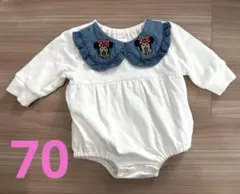 futafuta ミニーマウス ベビーロンパース 70 Disneybaby