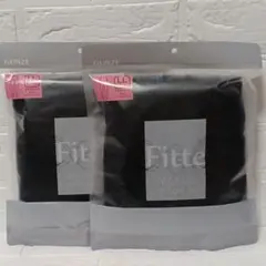 グンゼ Fitte ９分丈 ハイウエスト レギンス ブラック LLサイズ 2枚