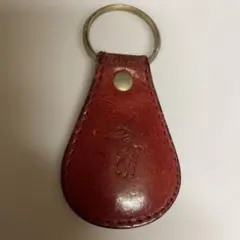 Polo Ralph Lauren レザーキーホルダー 赤