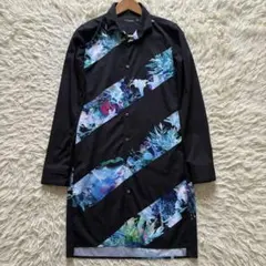 CIVARIZE フラワープリント 斜めラインストライプ ロングシャツのサムネイル