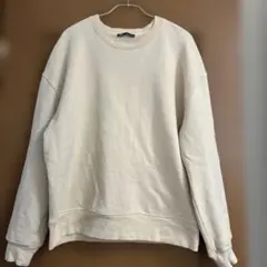 ZARA クリーム色 クルーネック スウェット