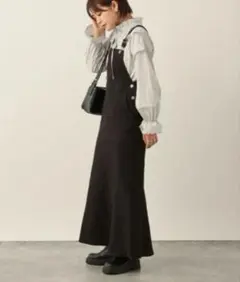 Heather フリルデザインブラウス FREE カラーグレー ヘザー