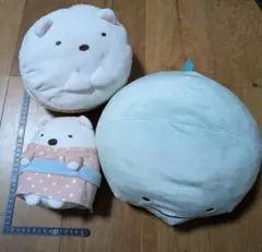 すみっコぐらし ぬいぐるみ 3個セット とかげ しろくま