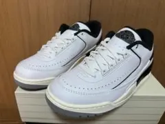 海外限定 Nike air Jordan 2/3 27.5cm 白 黒