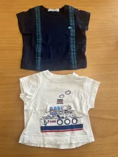 familiar ファミリア　中古　70 Tシャツ　2枚セット
