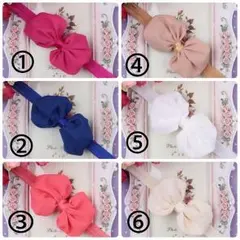 【新品】2点セット♡シフォンリボン ヘアバンド リボンヘアバンド