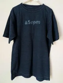 美品　45rpm　ロゴプリント　45星Tシャツ　インディゴのサムネイル