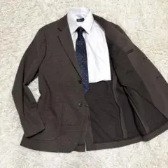 ユニクロ　UNIQLO テーラードジャケット　ガンクラブチェック　XL 大きい