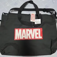 新品 MARVEL 2WAY ショルダーバッグ トートバッグ ブラック