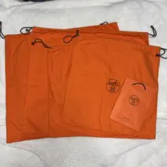 HERMES 巾着大2枚 中2枚 紙袋2枚　6点セット