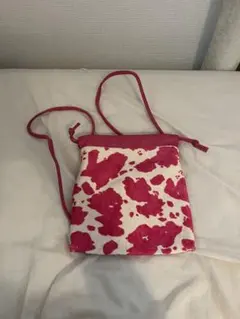 Ray BEAMS カウ柄ショルダーバッグ