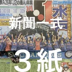 水戸ホーリーホック　初J1昇格　11/30スポニチ 日刊　ディリー　３紙セット