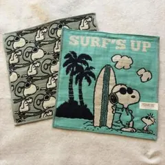 スヌーピー ハンカチ2枚セット　日本製 PEANUTSスヌーピー ハンカチ