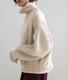セレクトモカ　ローゲージハイネックタートルニット