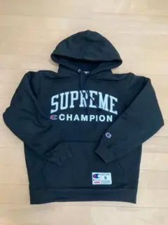 シュプリーム×チャンピオン パーカー S　 ブラック