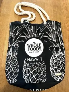 Whole Foods Market パイナップル柄 トートバッグ 大きめ