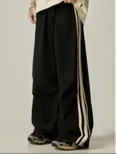 サイドラインワイドパンツ　ORUN