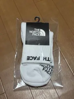 韓国 ノースフェイス 靴下24cm ホワイト