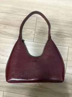 【2,850円→2,350円　500円オフ！】バーガンディ レザー ハンドバッグ