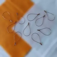 ドロップ型ピアス金具 10個セット
