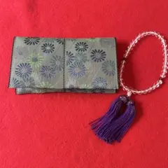 畳縁ハンドメイド　数珠入れ