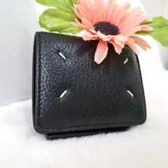✨極美品　付属品あり✨マルジェラ　二つ折り　小銭入れ　カレンダー　ステッチ